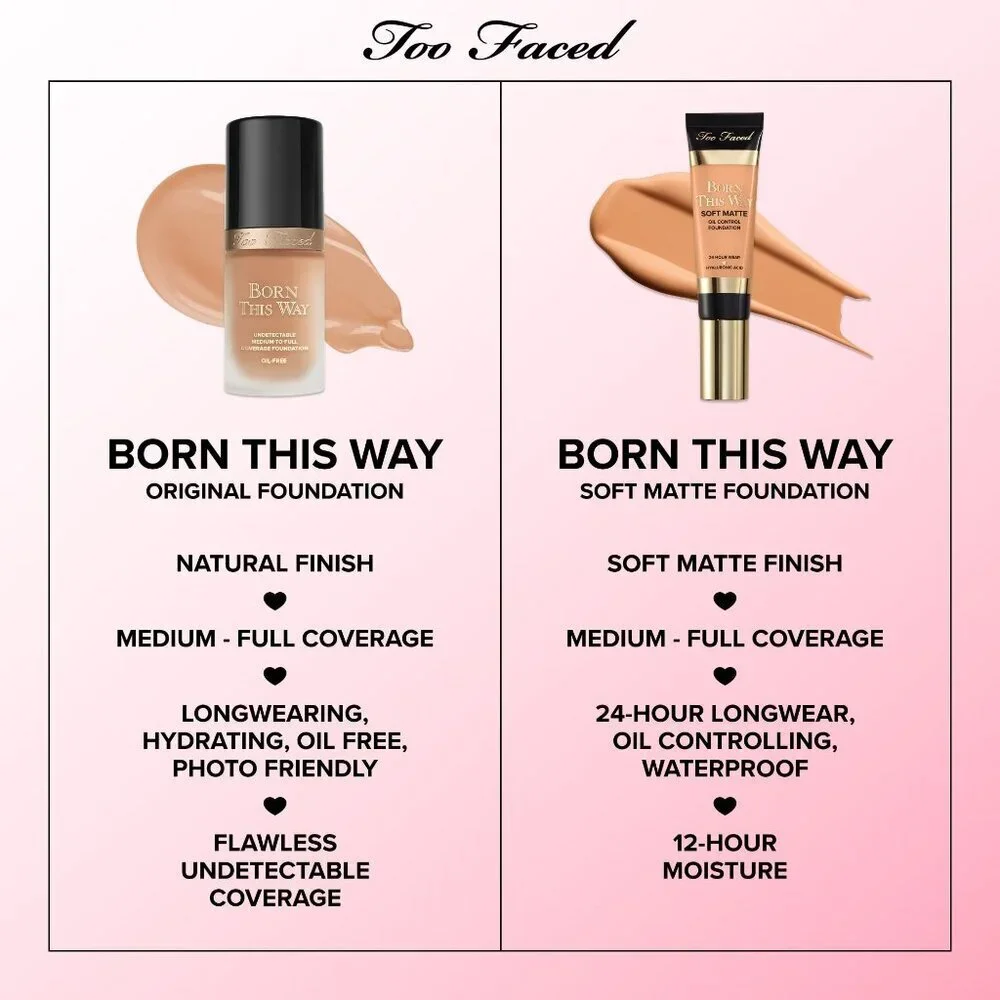 Too Faced Born This Way Foundation Medium to Full Foundation NEW 30ML Ivory